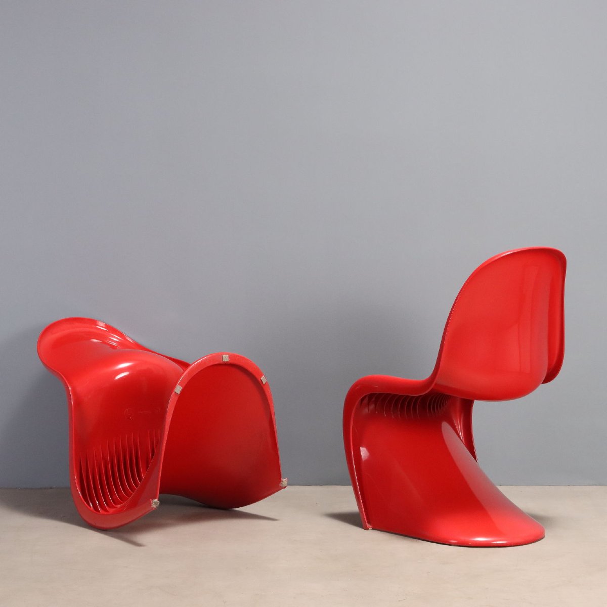 Due 'Panton Chair' di Verner Panton per Vitra Anni '70-photo-4