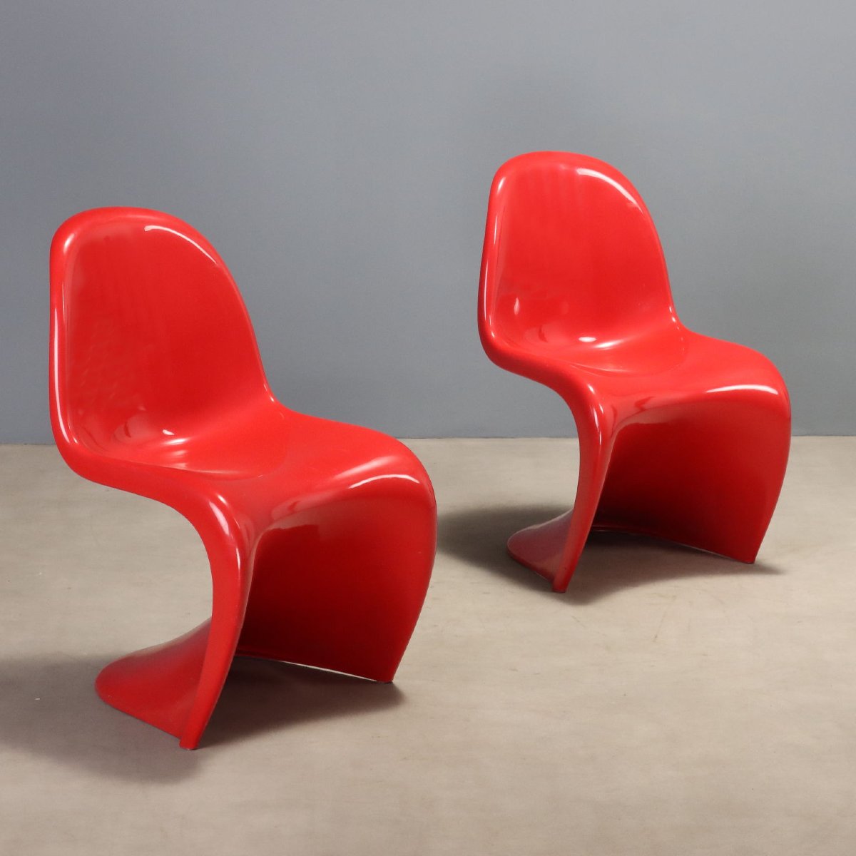 Due 'Panton Chair' di Verner Panton per Vitra Anni '70