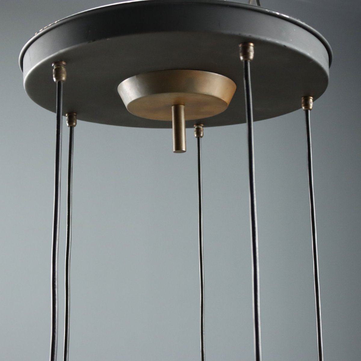 Lampada a Sospensione Anni '60 con Vetri Colorati-photo-4
