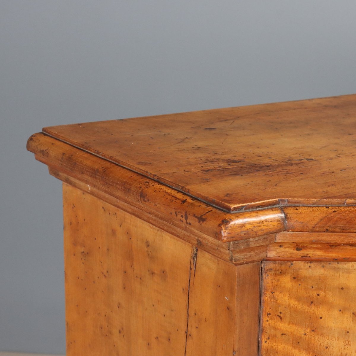 Credenza Barocca Scantonata in Noce Italia XVIII Secolo-photo-1