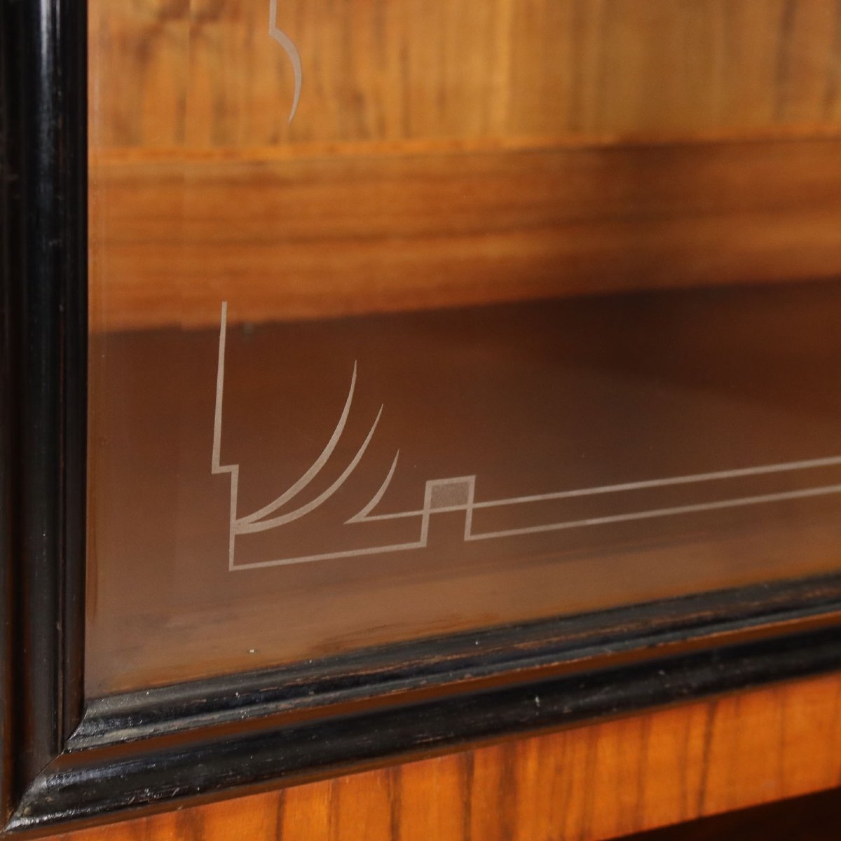 Credenza Art Decò in Noce e Radica di Noce Italia Secondo Quarto XX Secolo-photo-4