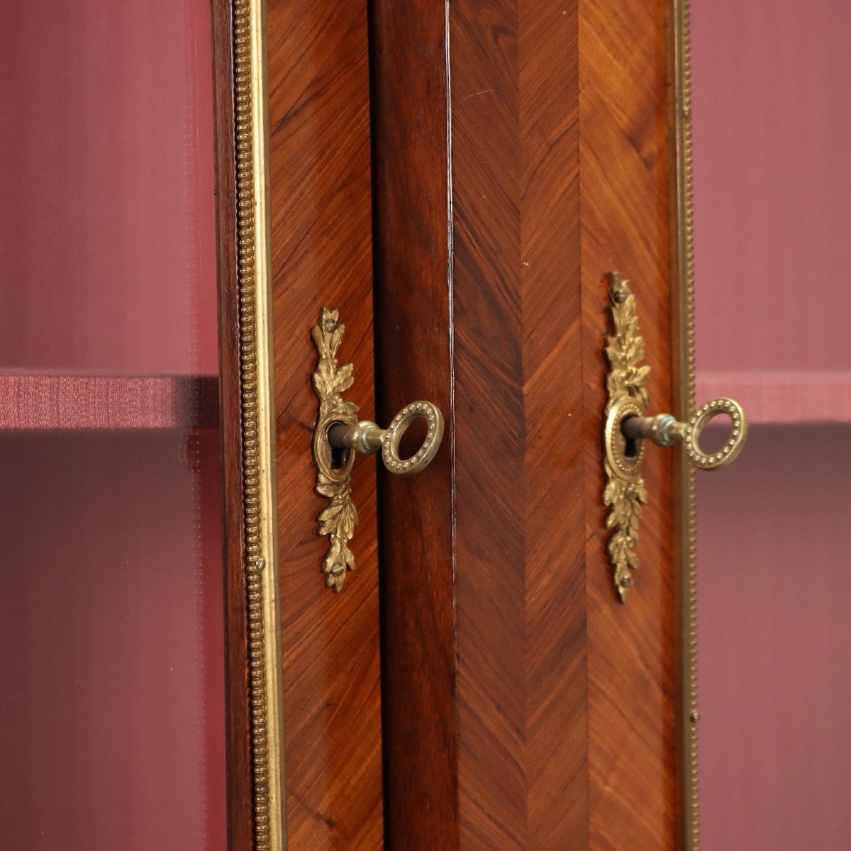 Libreria in Bois de Violette con bronzi Cesellati e dorati Francia Fine XIX Secolo-photo-4