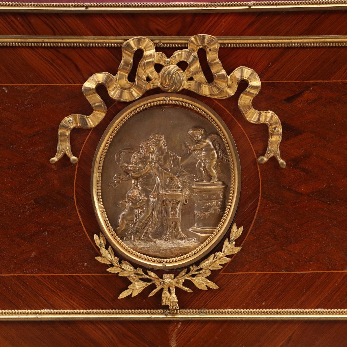 Libreria in Bois de Violette con bronzi Cesellati e dorati Francia Fine XIX Secolo-photo-1