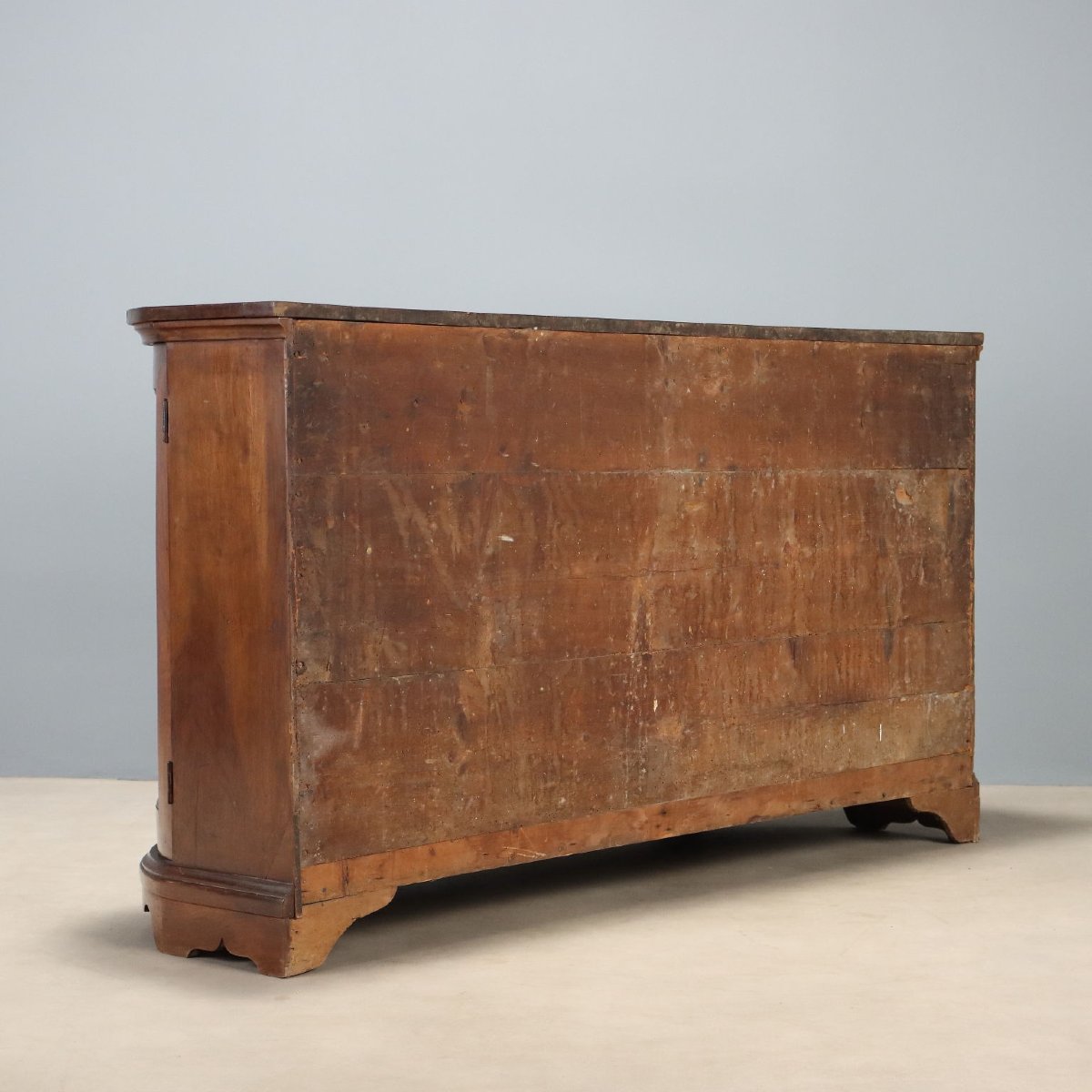 Credenza Scantonata in Noce Italia Metà XIX Secolo-photo-5