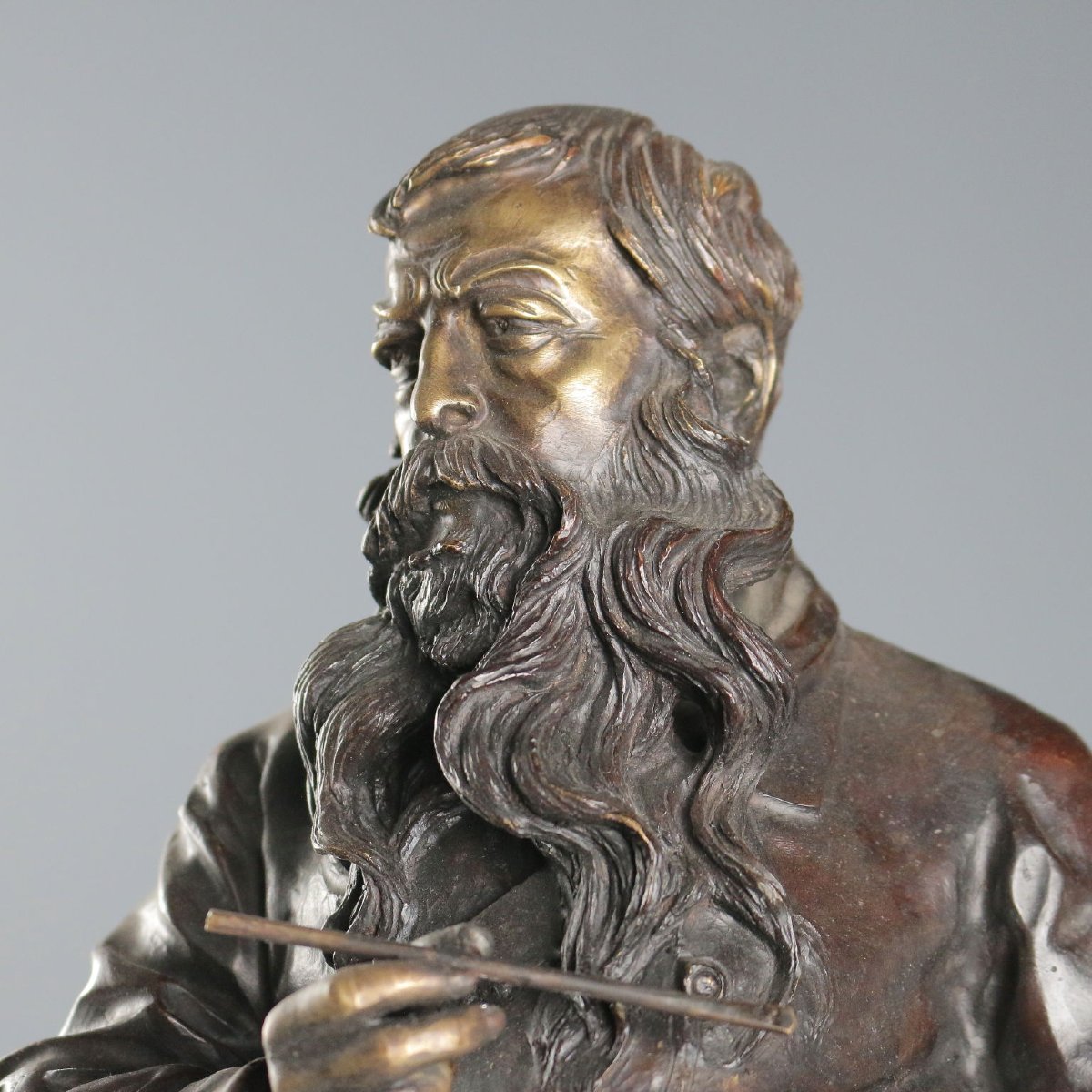 Il Pittore Vincenzo Gemito Fonderia Chiurazzi Napoli Italia XX Secolo-photo-2