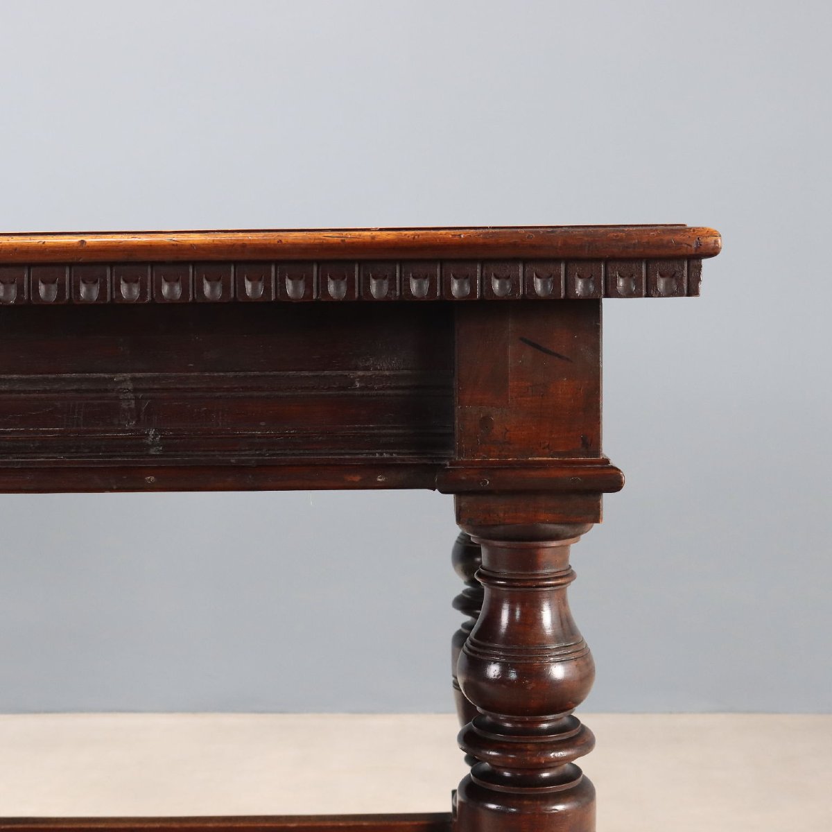 Tavolo in Noce con Gambe Tornite Italia Fine XIX Secolo-photo-4