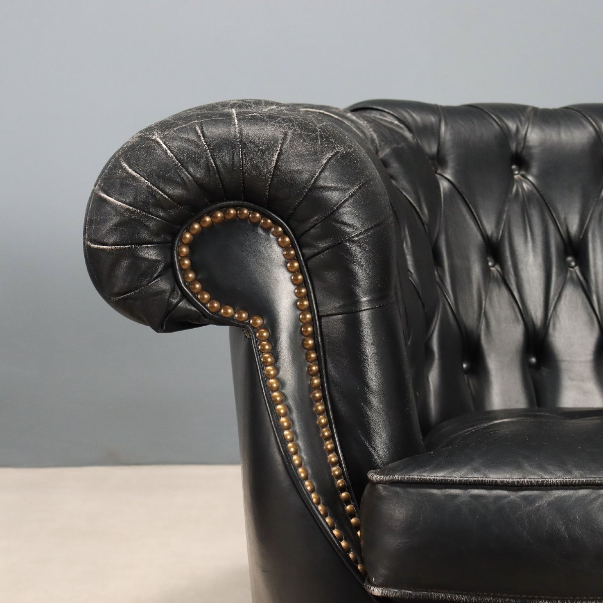 Coppia di Poltrone Chesterfield XX Secolo-photo-3