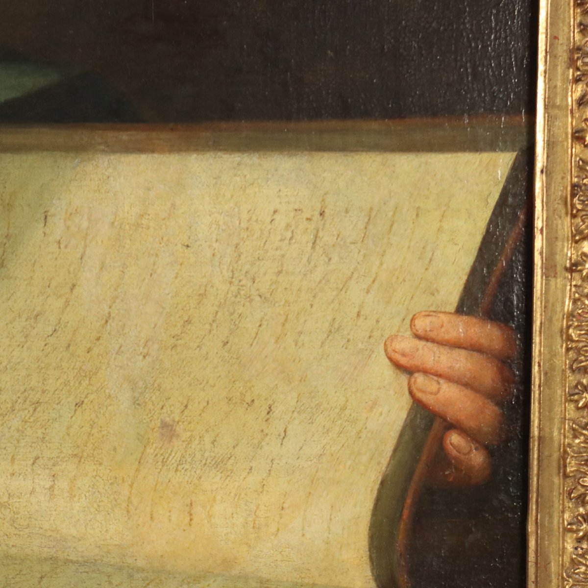 Dipinto Neoclassico Sibilla che Legge XVIII Secolo Olio su Tela-photo-2
