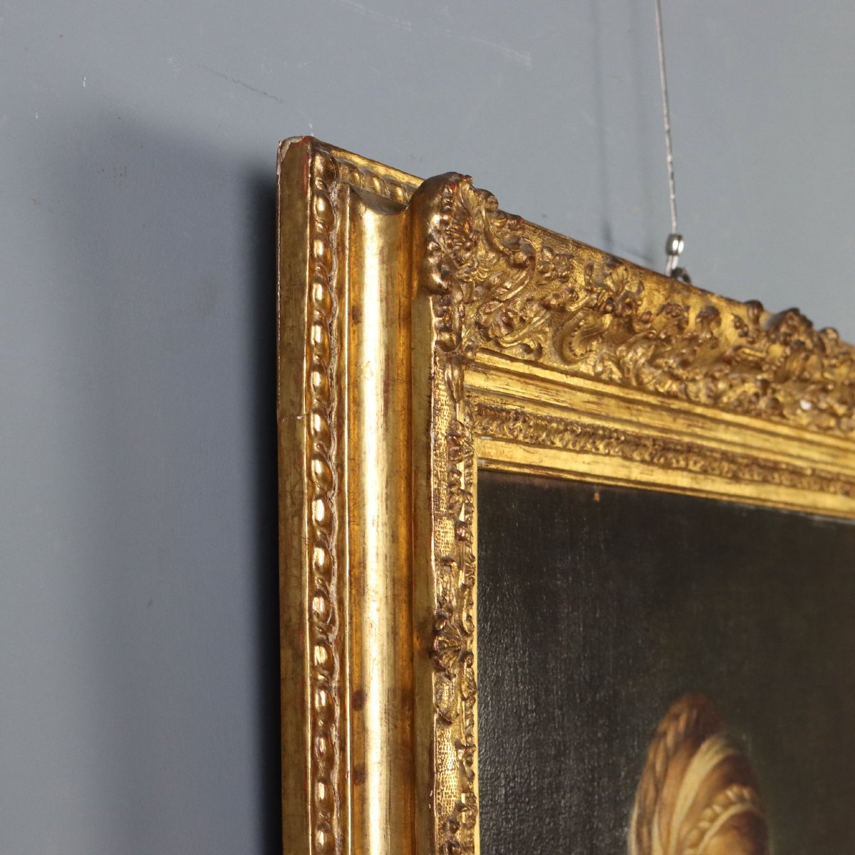 Dipinto Neoclassico Sibilla che Legge XVIII Secolo Olio su Tela-photo-5