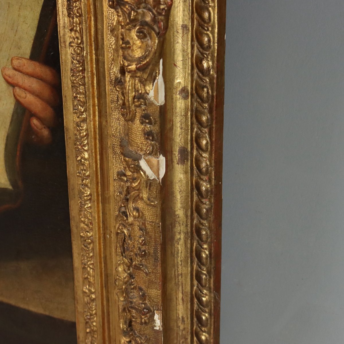 Dipinto Neoclassico Sibilla che Legge XVIII Secolo Olio su Tela-photo-6