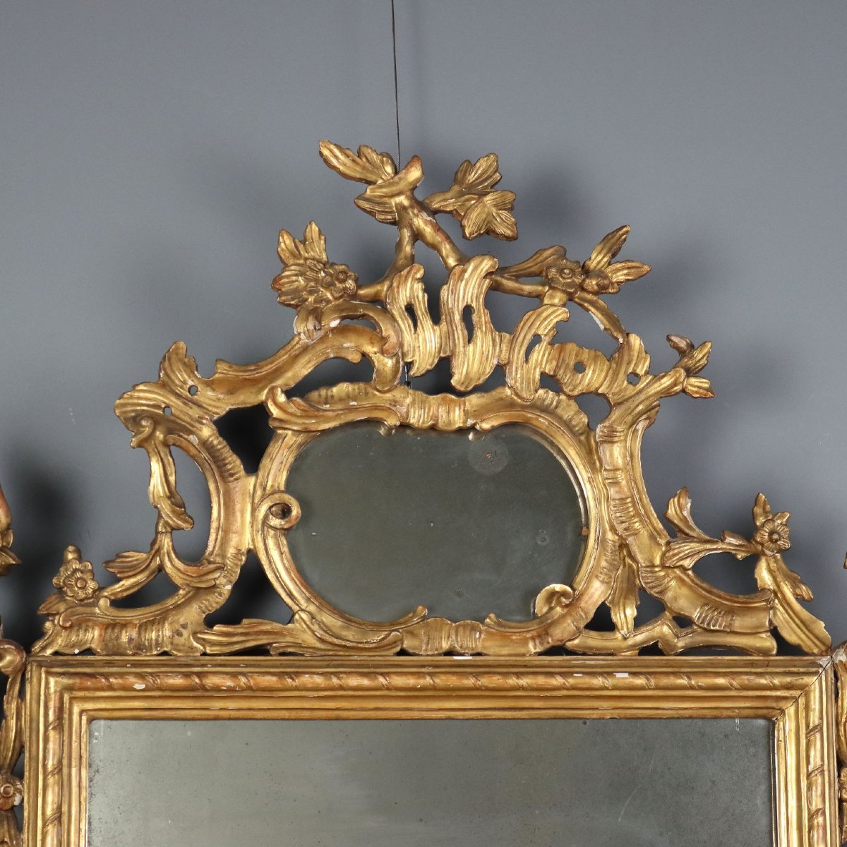 Specchiera in Legno Intagliato e Dorato - Italia Fine XIX Secolo Italia Fine XIX Secolo-photo-3