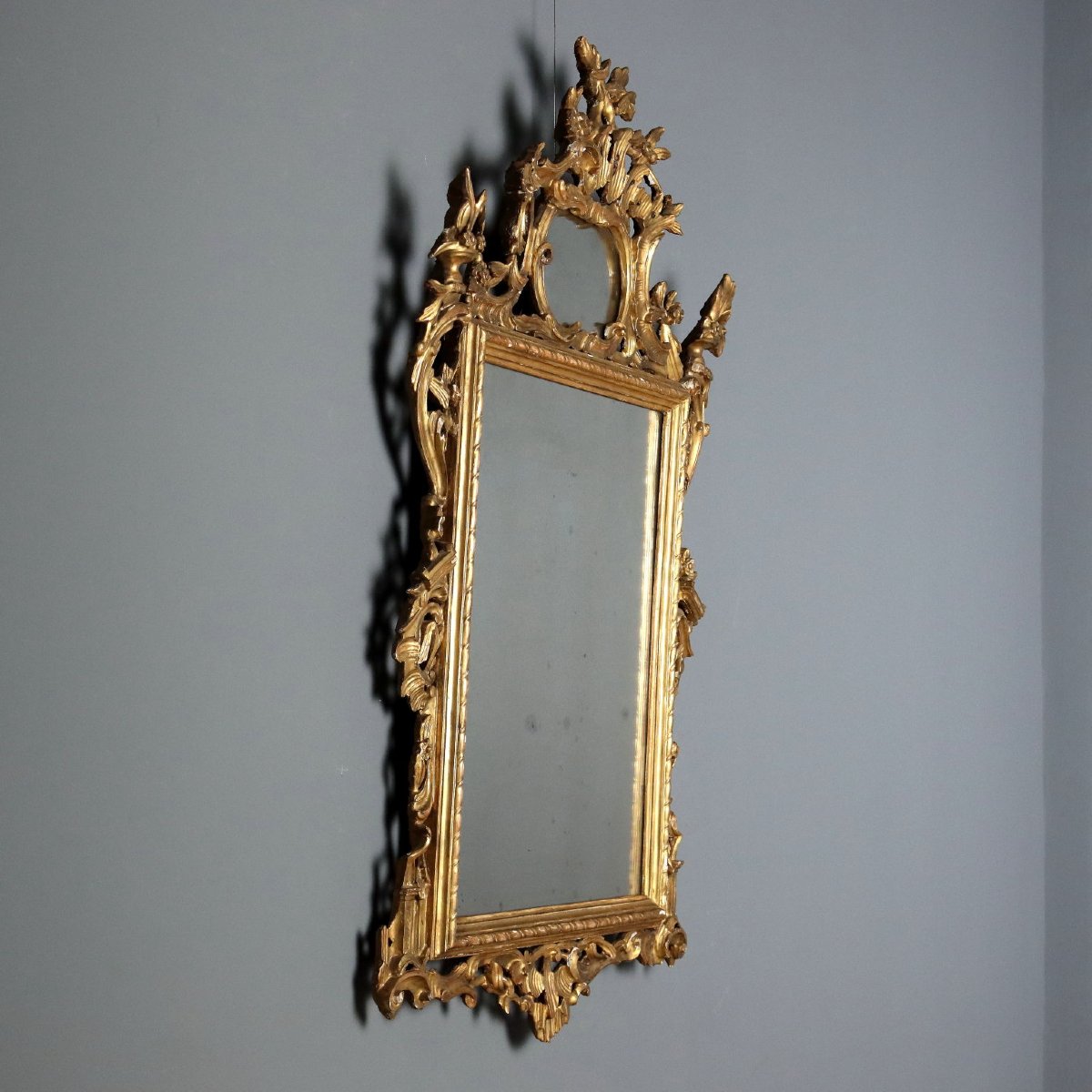 Specchiera in Legno Intagliato e Dorato - Italia Fine XIX Secolo Italia Fine XIX Secolo-photo-4