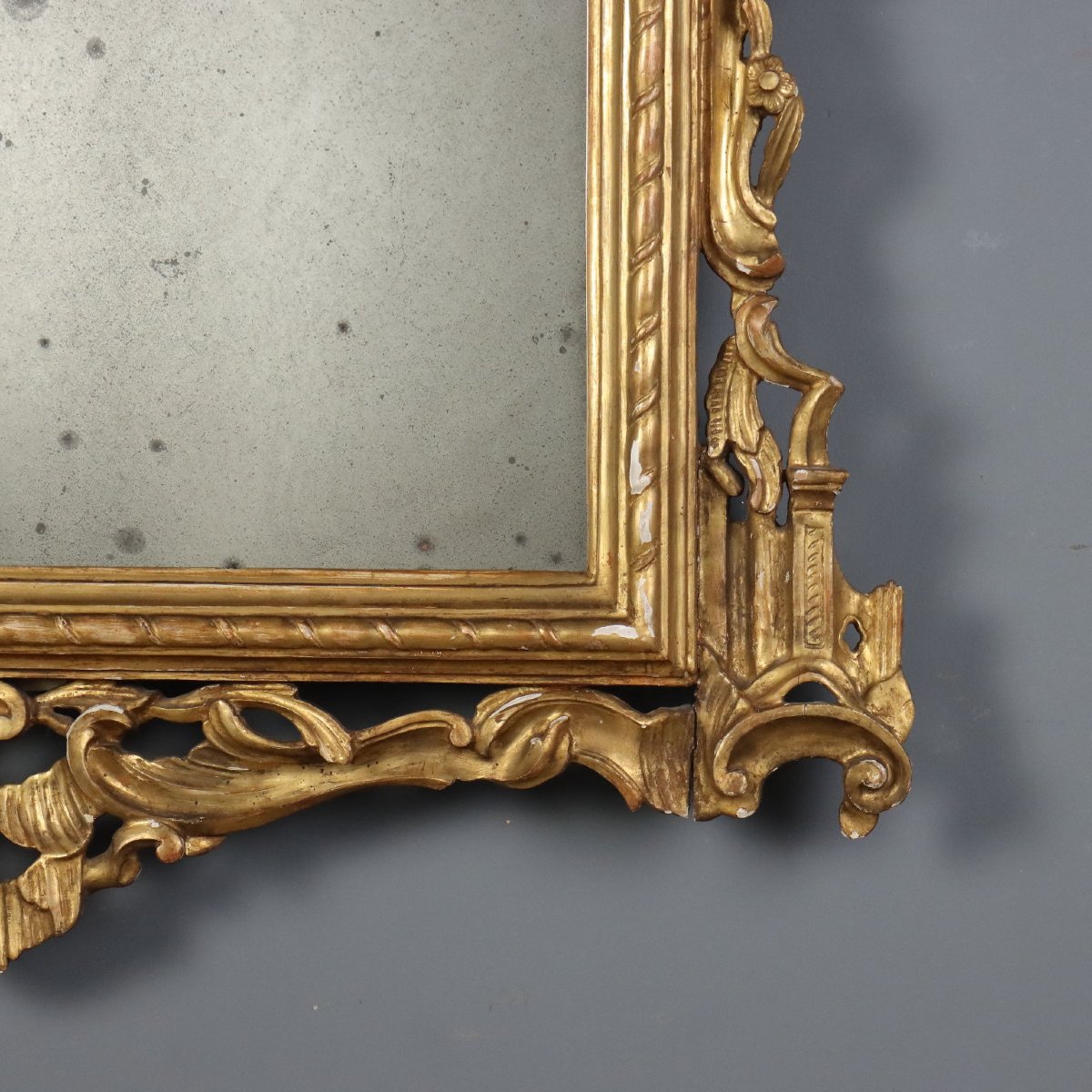Specchiera in Legno Intagliato e Dorato - Italia Fine XIX Secolo Italia Fine XIX Secolo-photo-1