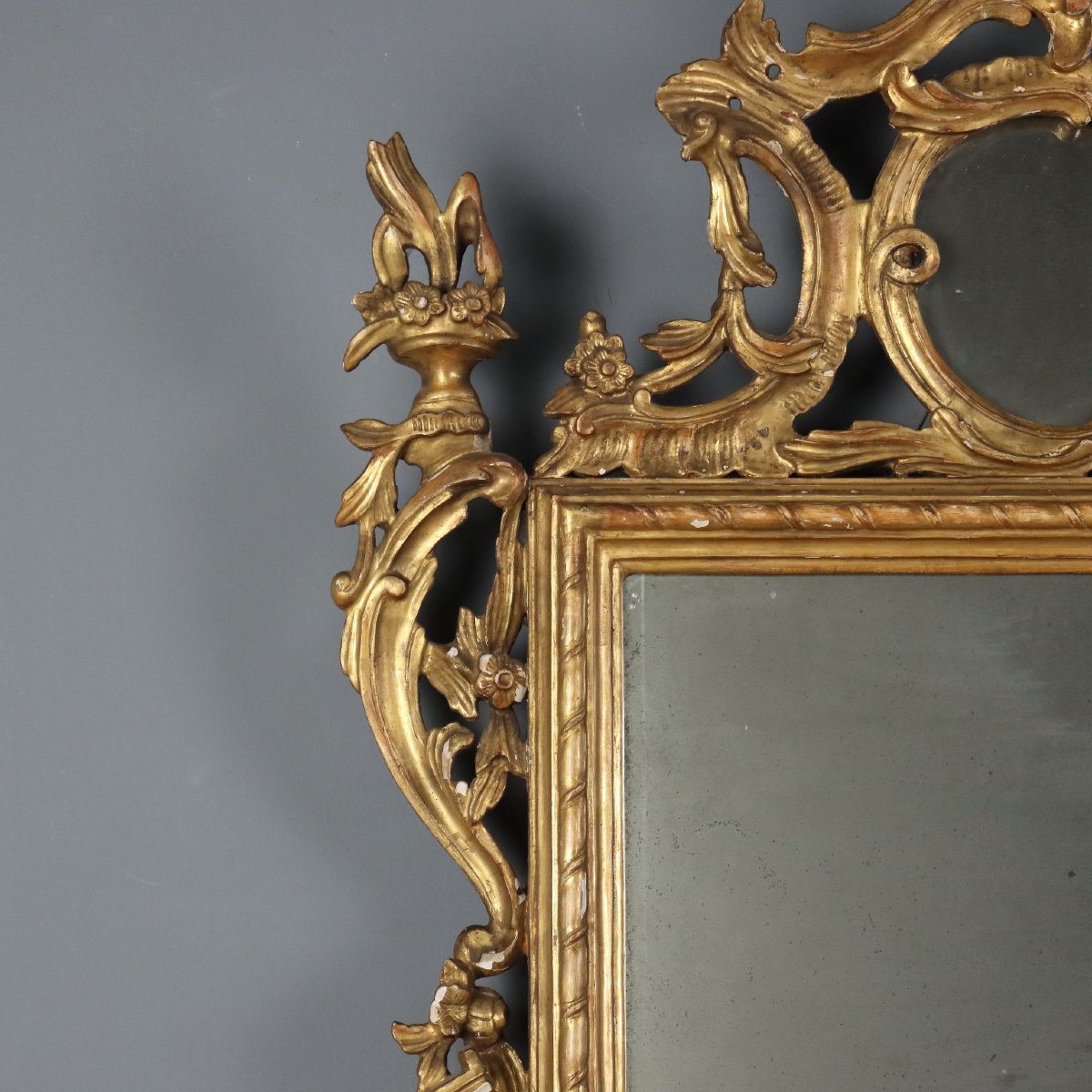 Specchiera in Legno Intagliato e Dorato - Italia Fine XIX Secolo Italia Fine XIX Secolo-photo-3