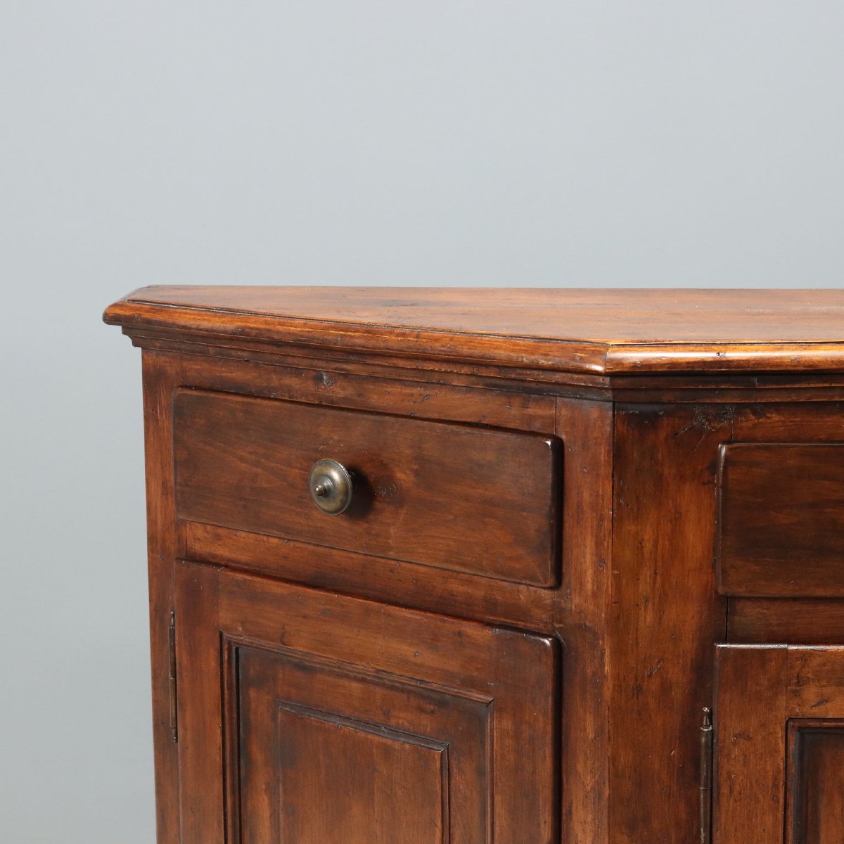 Credenza Scantonata in Faggio Tinto Noce Italia Metà XX Secolo-photo-3