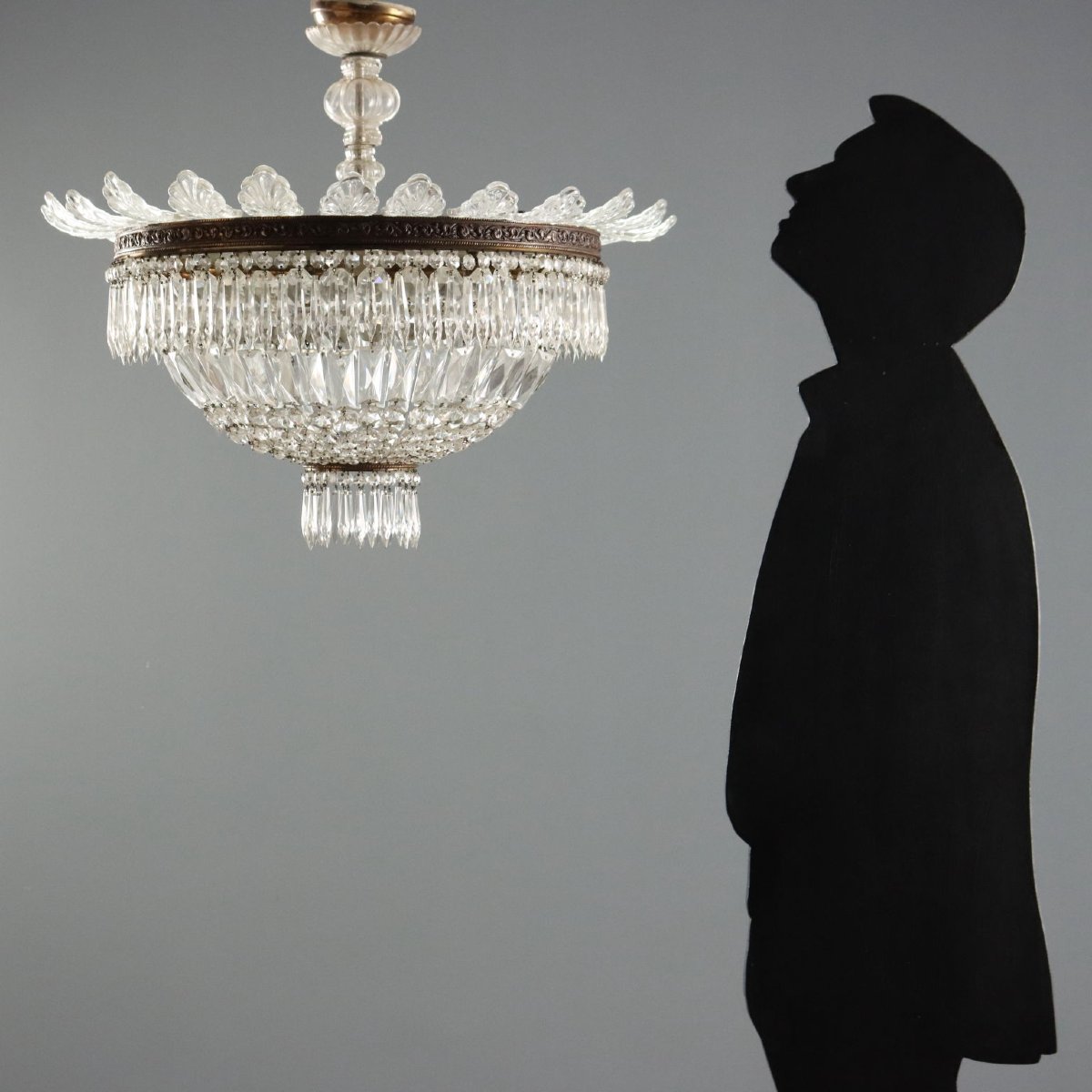 Lampadario in Stile Impero Italia Prima Metà XX Secolo-photo-2