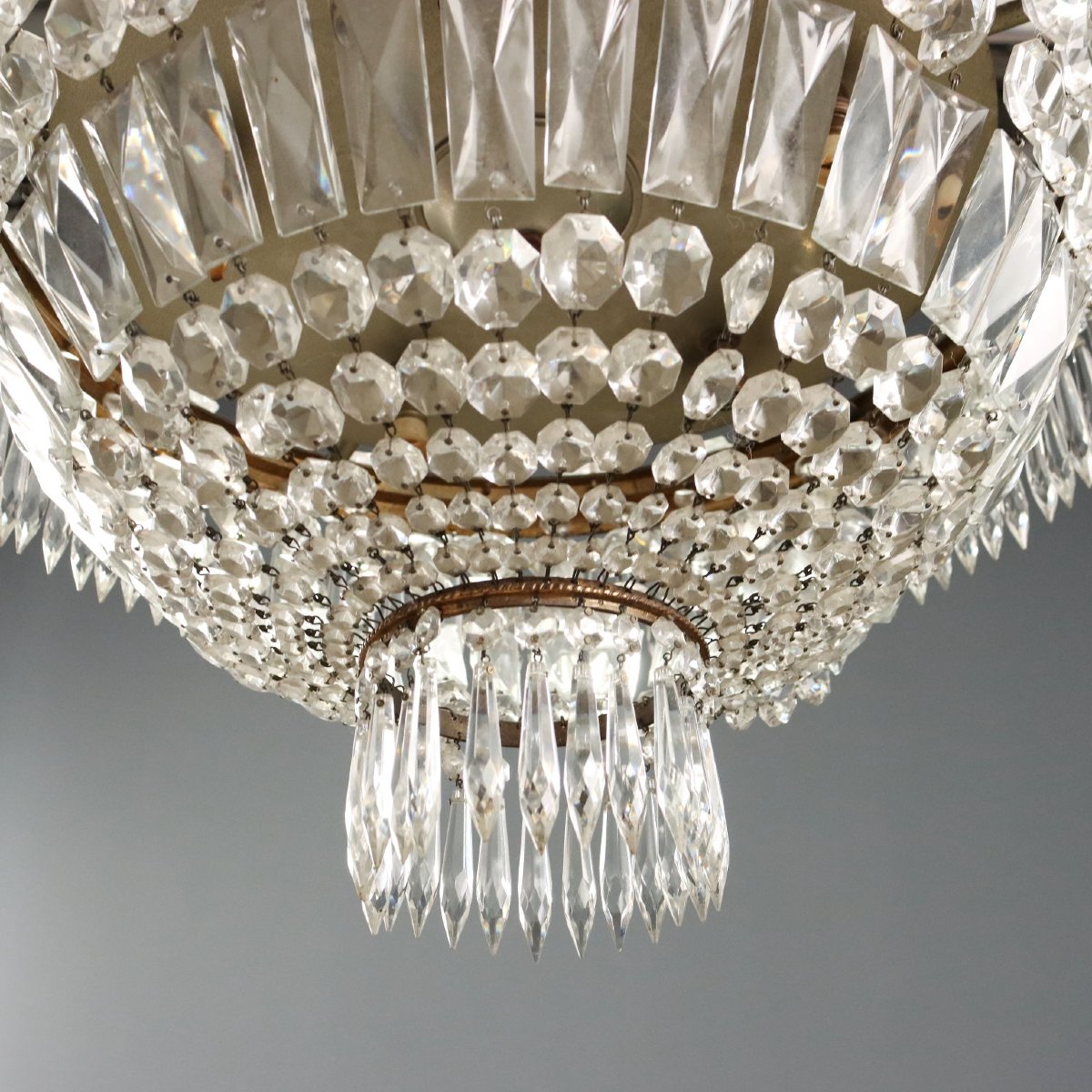 Lampadario in Stile Impero Italia Prima Metà XX Secolo-photo-2