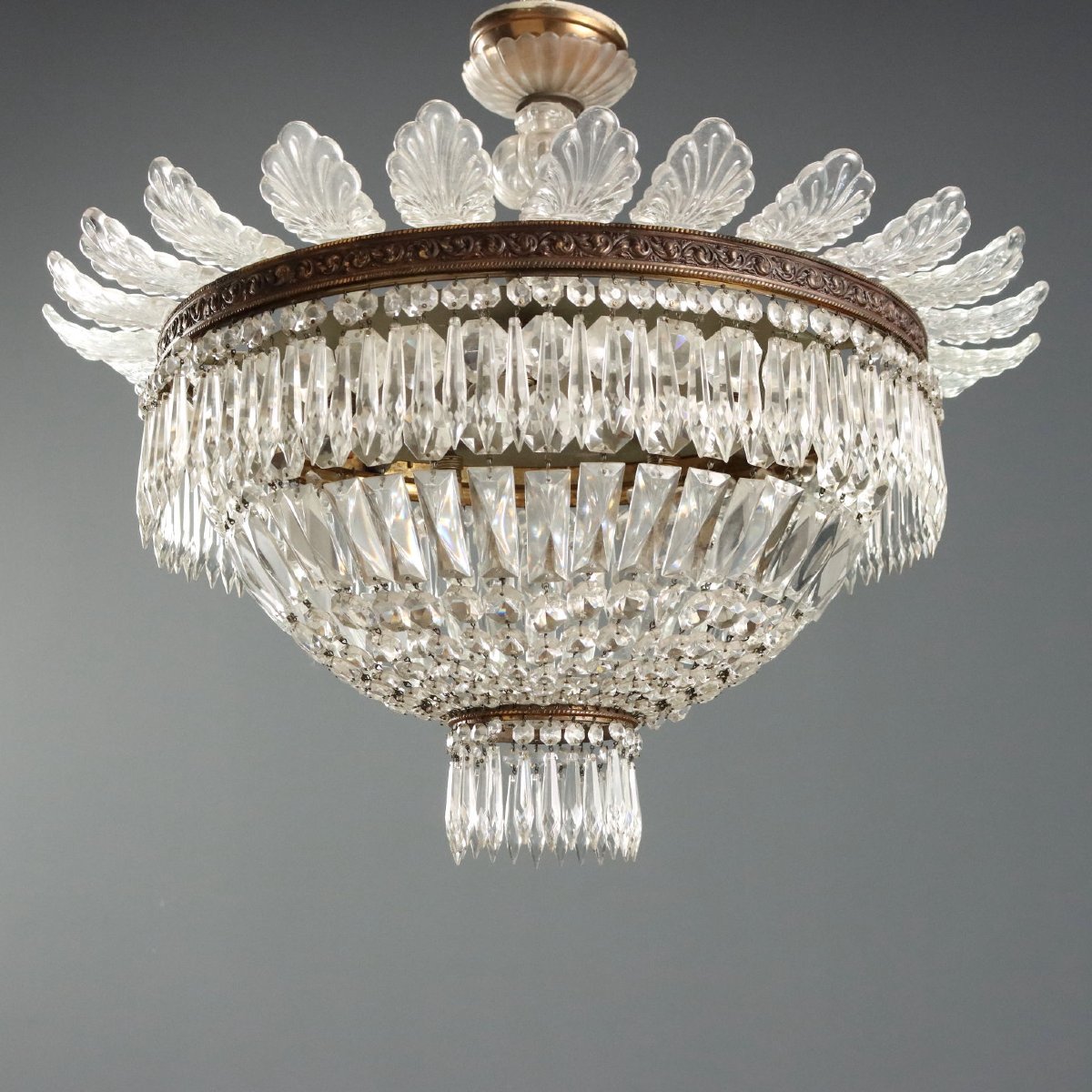 Lampadario in Stile Impero Italia Prima Metà XX Secolo