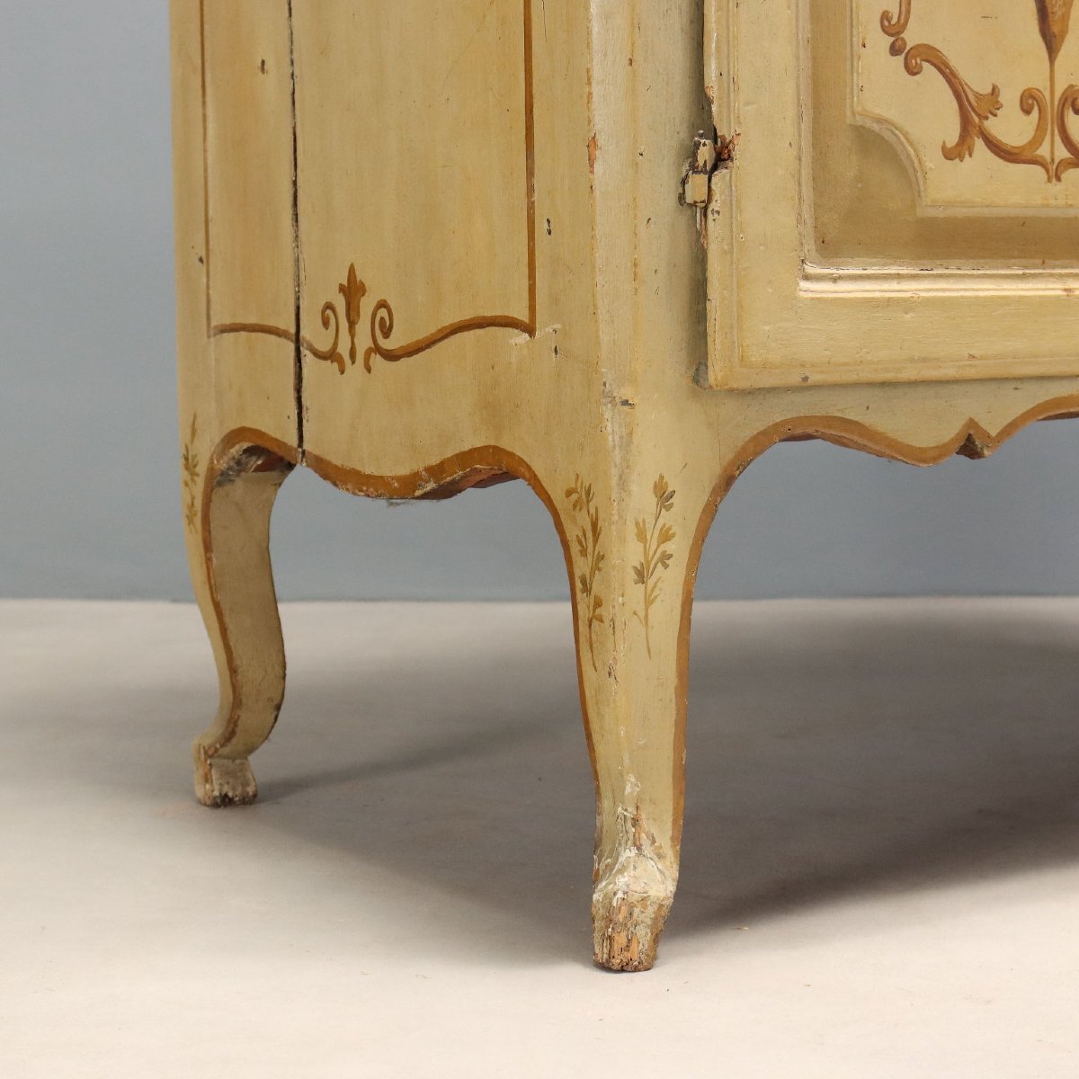 Credenza Doppio Corpo Barocchetto Italia, Terzo Quarto XVIII Secolo-photo-3