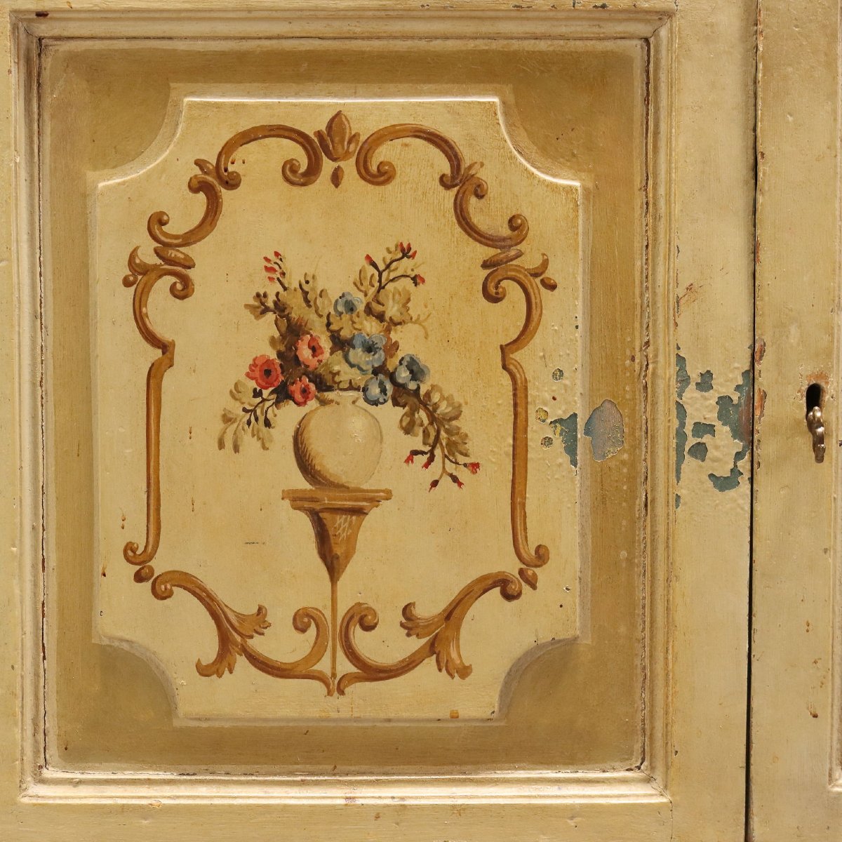 Credenza Doppio Corpo Barocchetto Italia, Terzo Quarto XVIII Secolo-photo-8
