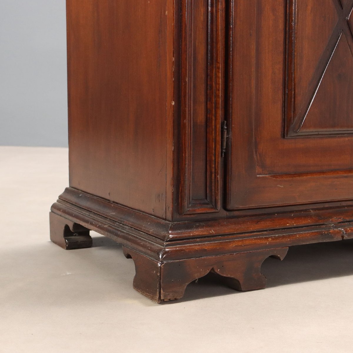 Credenza con Piattaia Stile Barocco in Noce Italia Prima Metà XX Secolo-photo-4