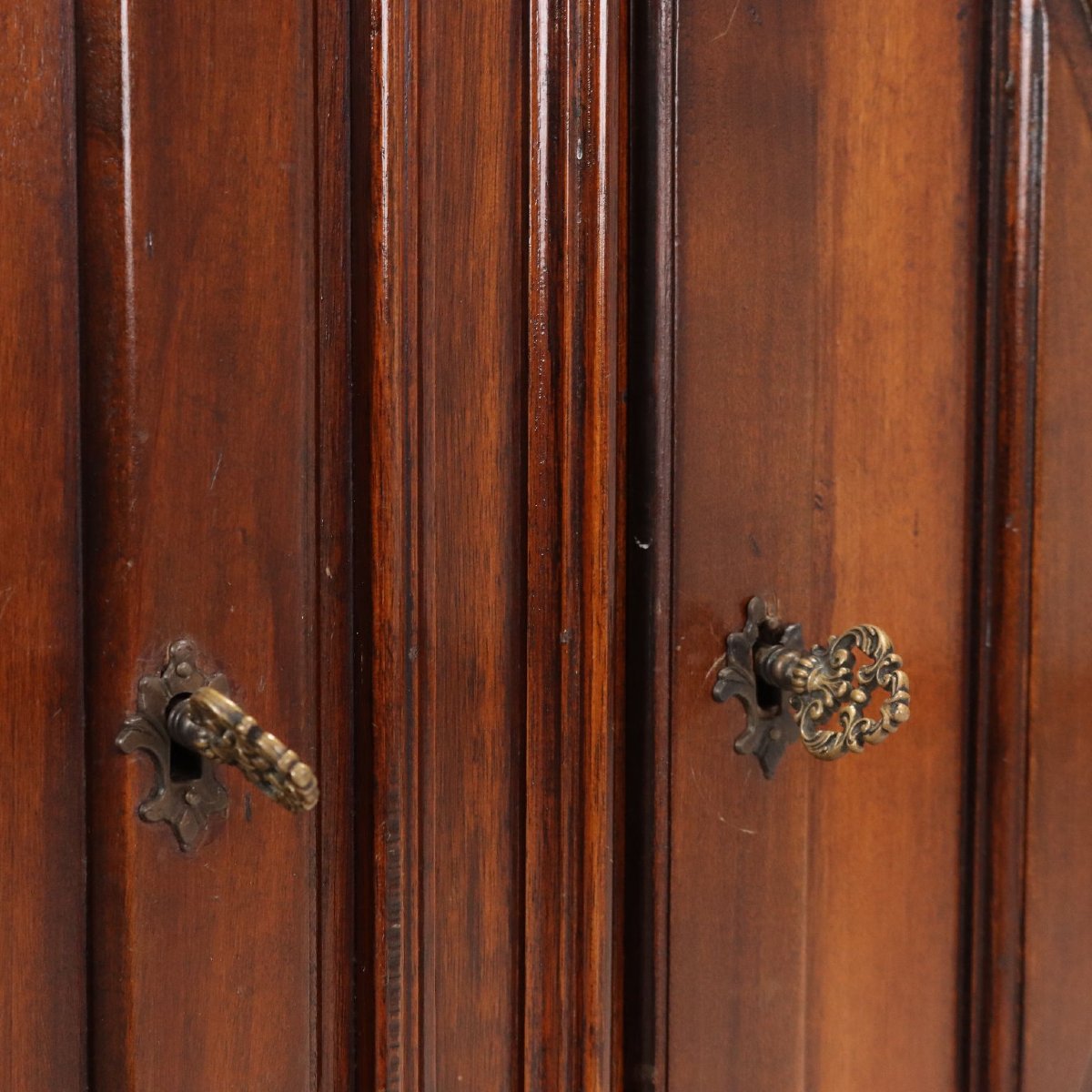 Credenza con Piattaia Stile Barocco in Noce Italia Prima Metà XX Secolo-photo-2