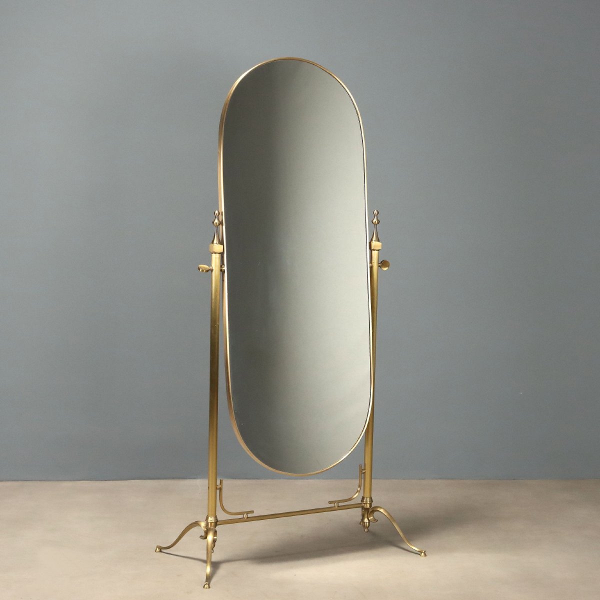 Psiche in Ottone con Specchio Basculante 