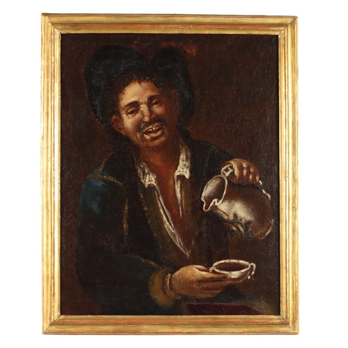 Dipinto di Seguace di Giacomo Francesco Cipper Il Bevitore '700
