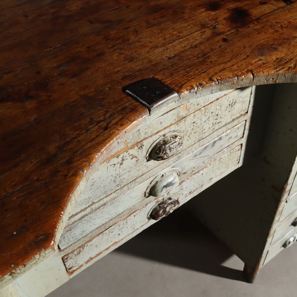 Tavolo Industrial Vintage Abete Olmo Design Italia XX Secolo-photo-3