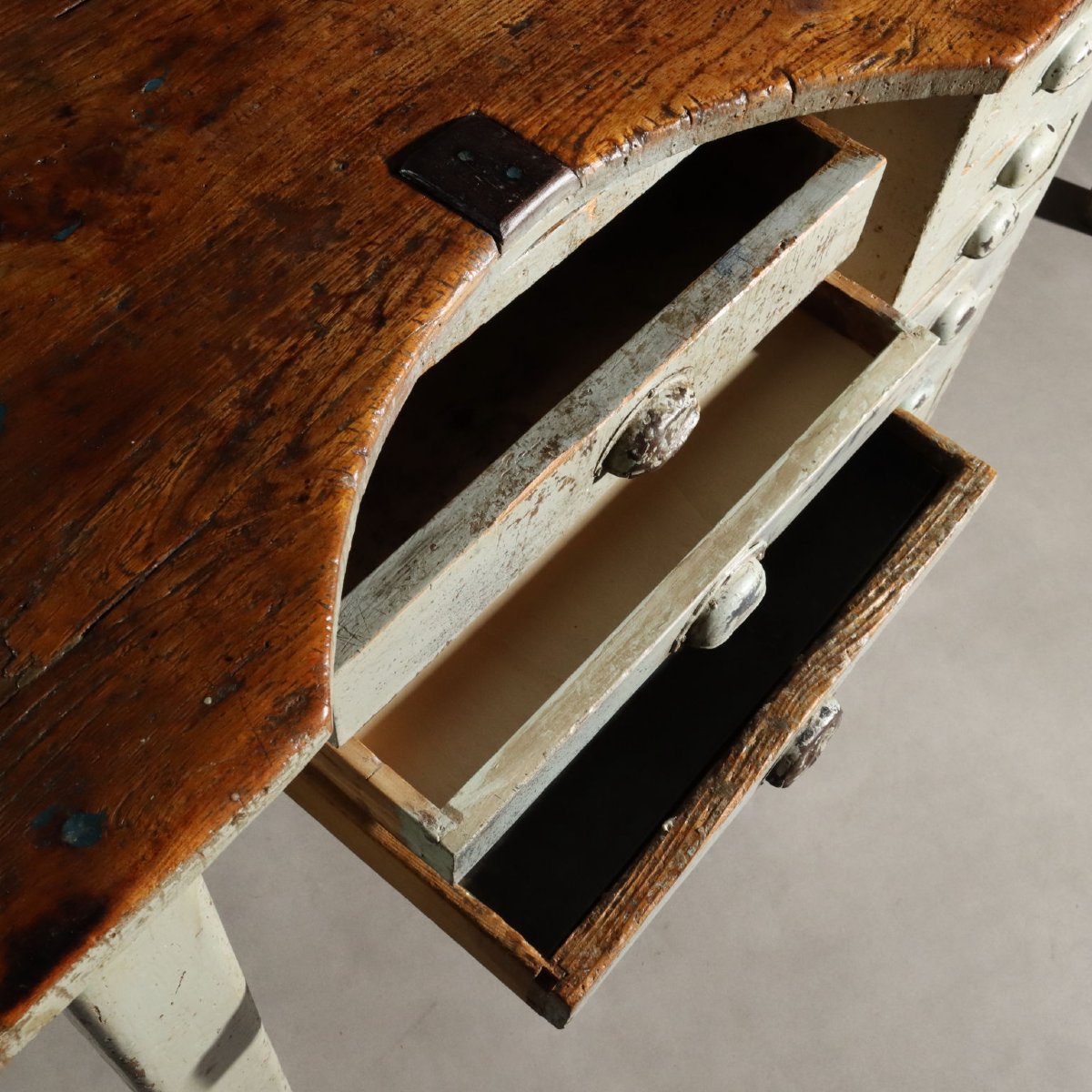 Tavolo Industrial Vintage Abete Olmo Design Italia XX Secolo-photo-4