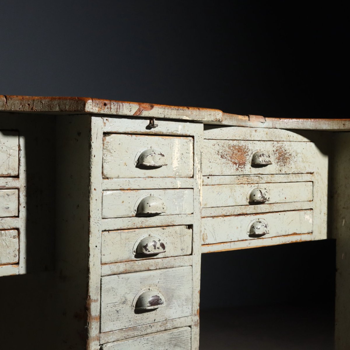 Tavolo Industrial Vintage Abete Olmo Design Italia XX Secolo-photo-1