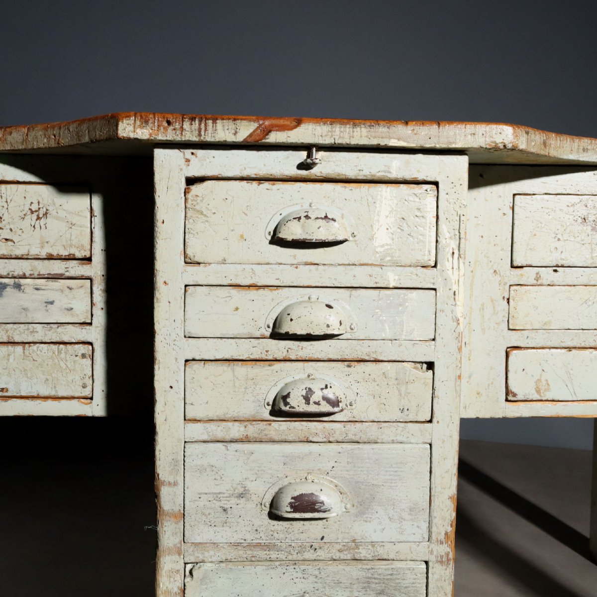 Tavolo Industrial Vintage Abete Olmo Design Italia XX Secolo-photo-6