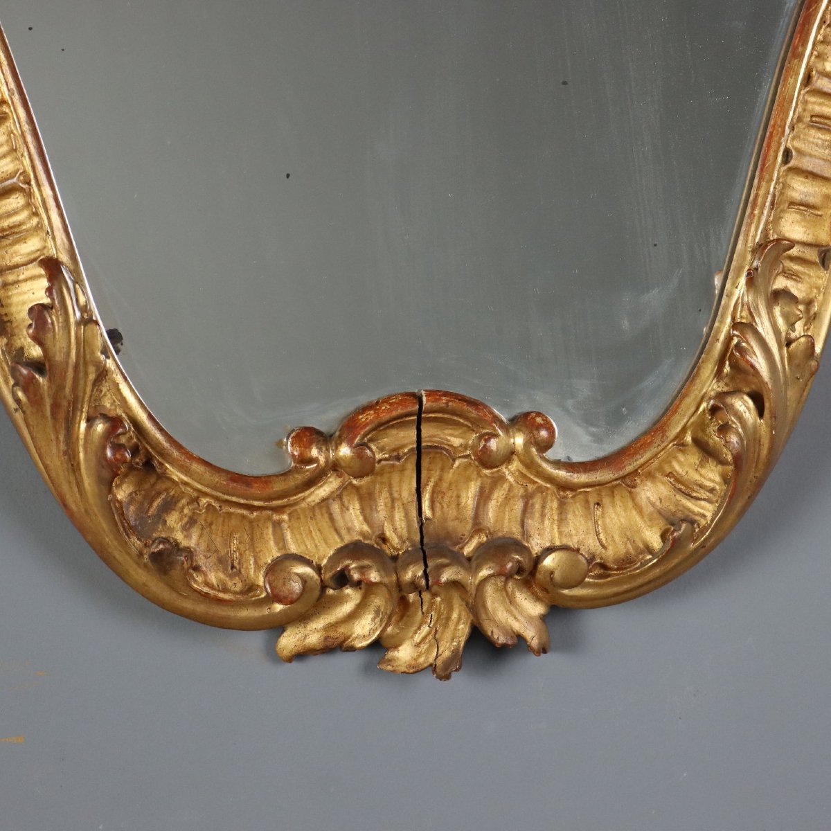 Specchiere Antiche Stile Barocchetto Legno Intagliato XIX Secolo-photo-6