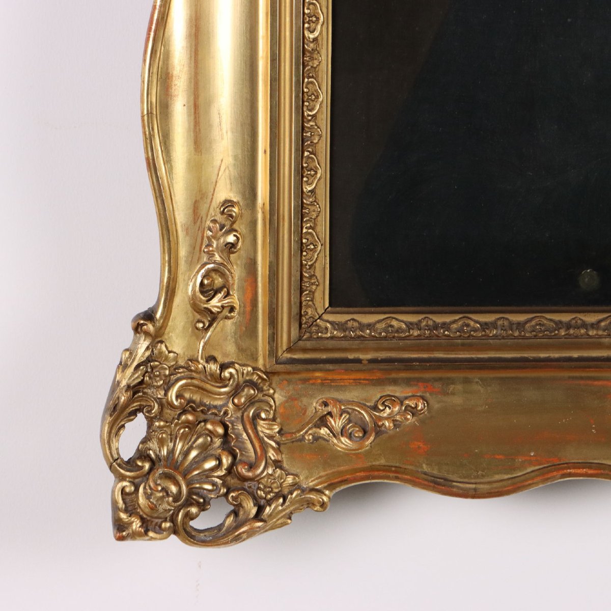 Quadro Antico Dipinto Ritratto Maschile Olio su Tela XVIII-XIX Secolo-photo-3