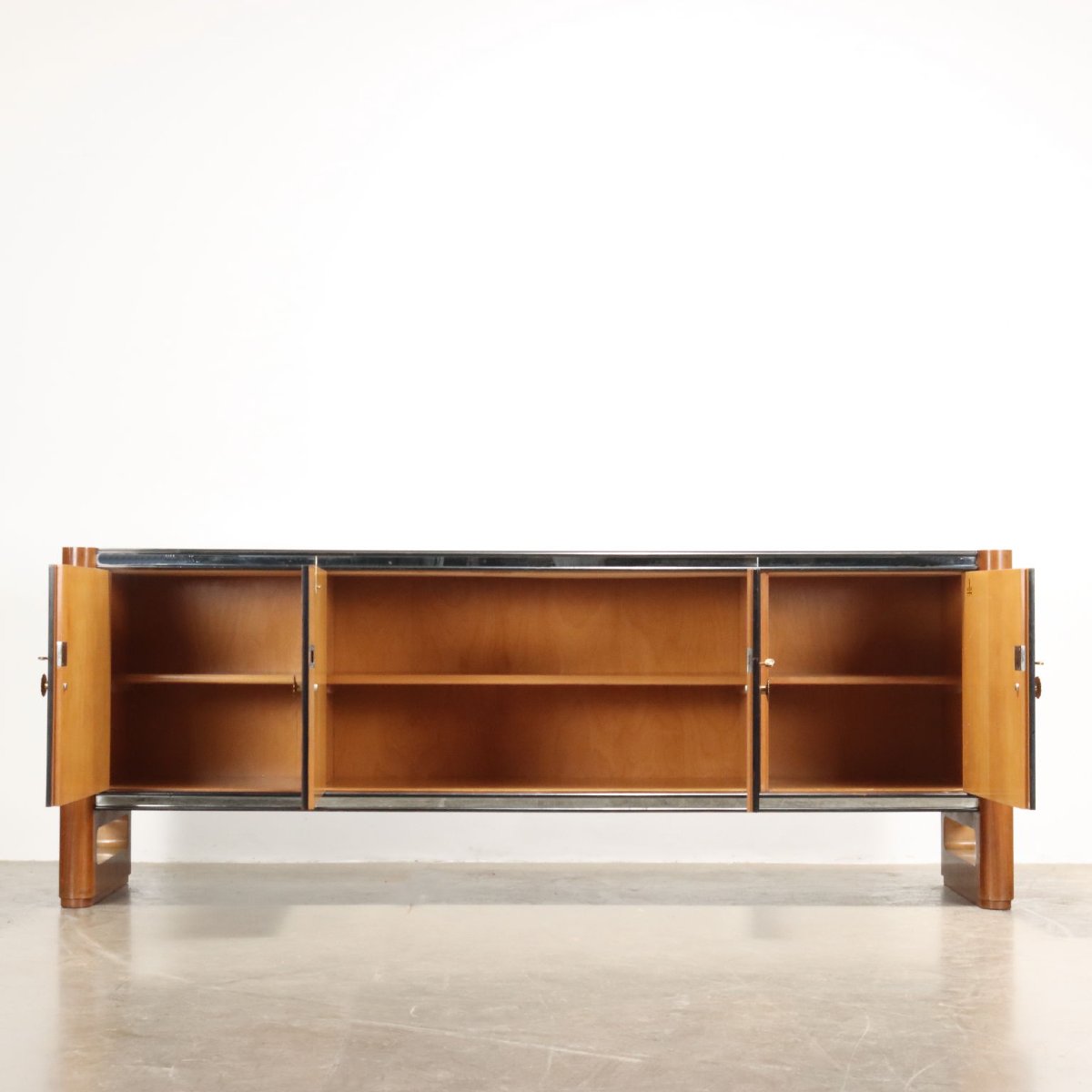 Buffet Vintage Palazzi dell'Arte Cantù Impiallacciato Noce Anni 40-photo-4