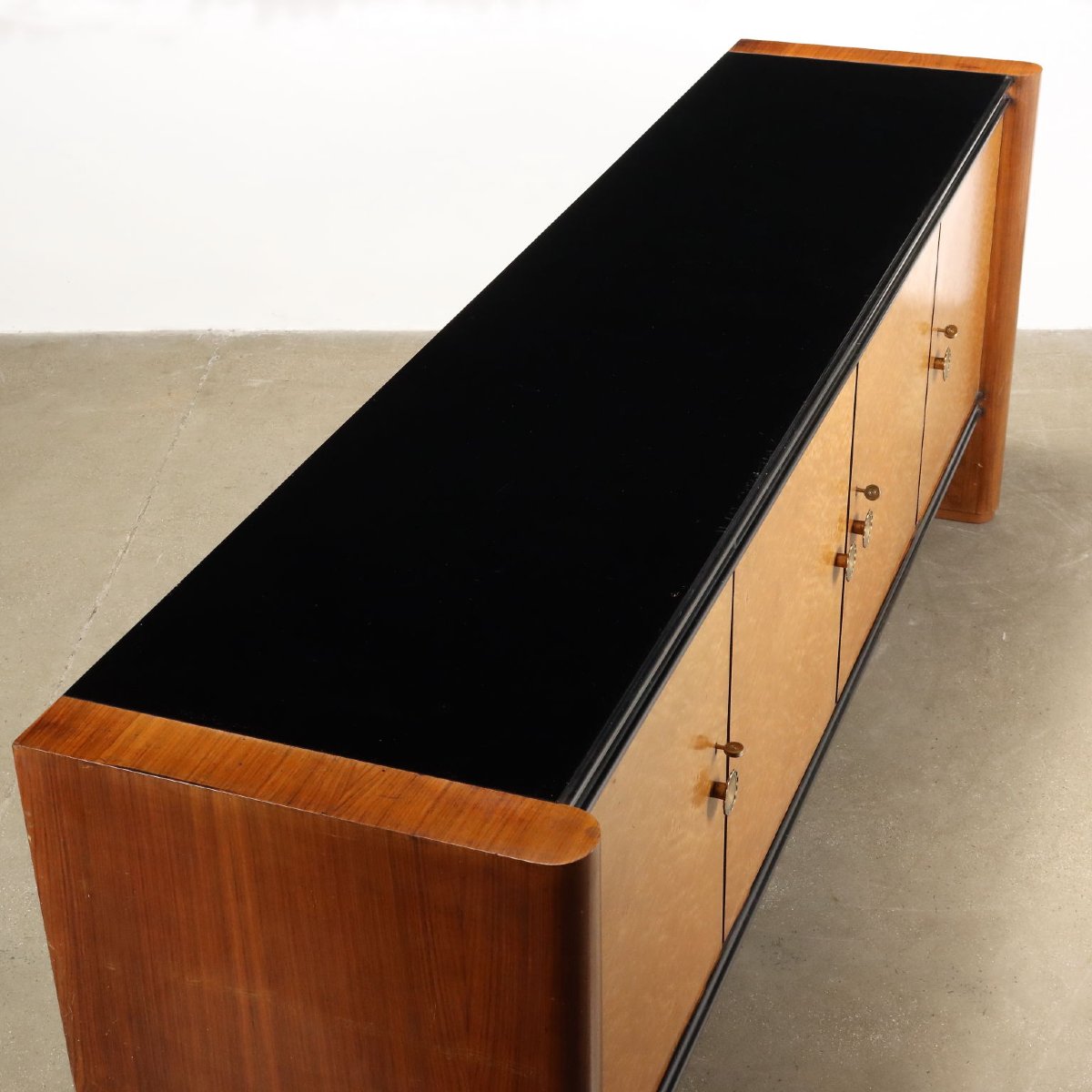 Buffet Vintage Palazzi dell'Arte Cantù Impiallacciato Noce Anni 40-photo-7