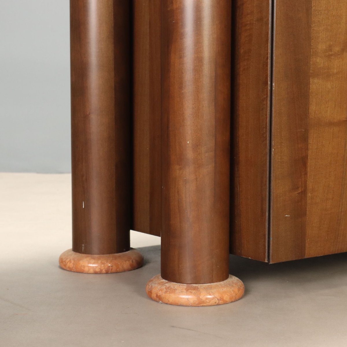Credenza Vintage Anni '80 in Legno e Marmo-photo-5