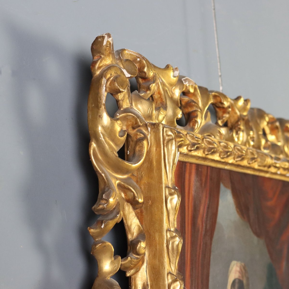 Dipinto di Guglielmo Berti "Susanna e i Vecchioni" Olio su Tela XIX Secolo-photo-7