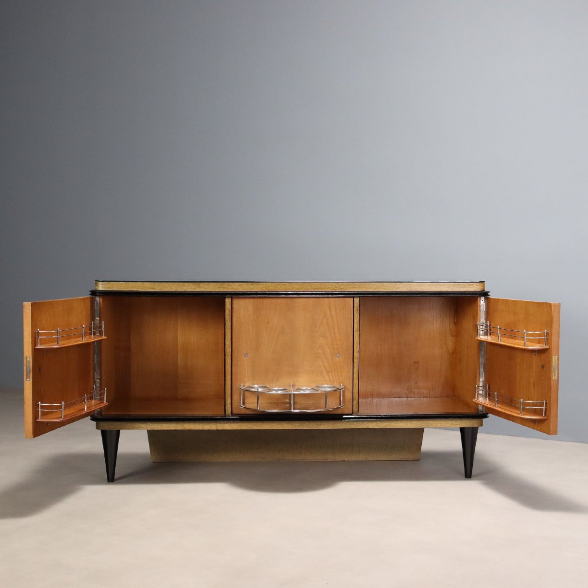 Mobile Vintage Buffet Anni '40 con Funzione Bar Italia-photo-3