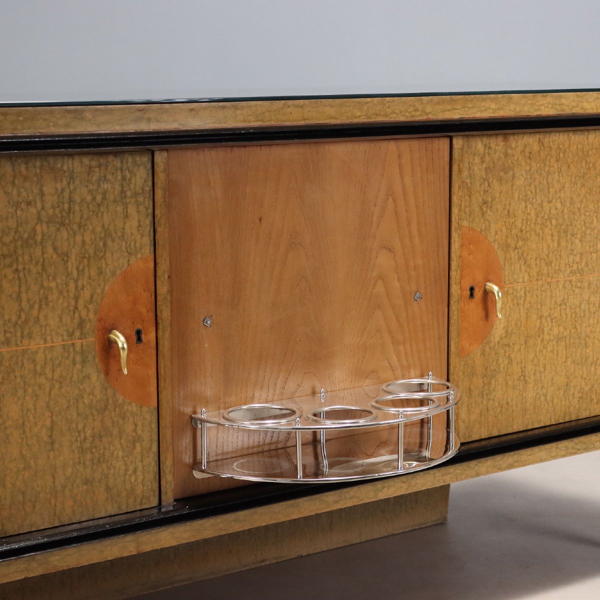 Mobile Vintage Buffet Anni '40 con Funzione Bar Italia-photo-4