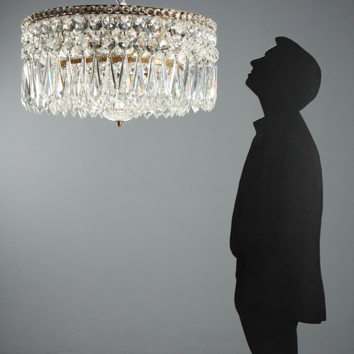 Lampadario Stile Impero Italia Metà XX Secolo-photo-2