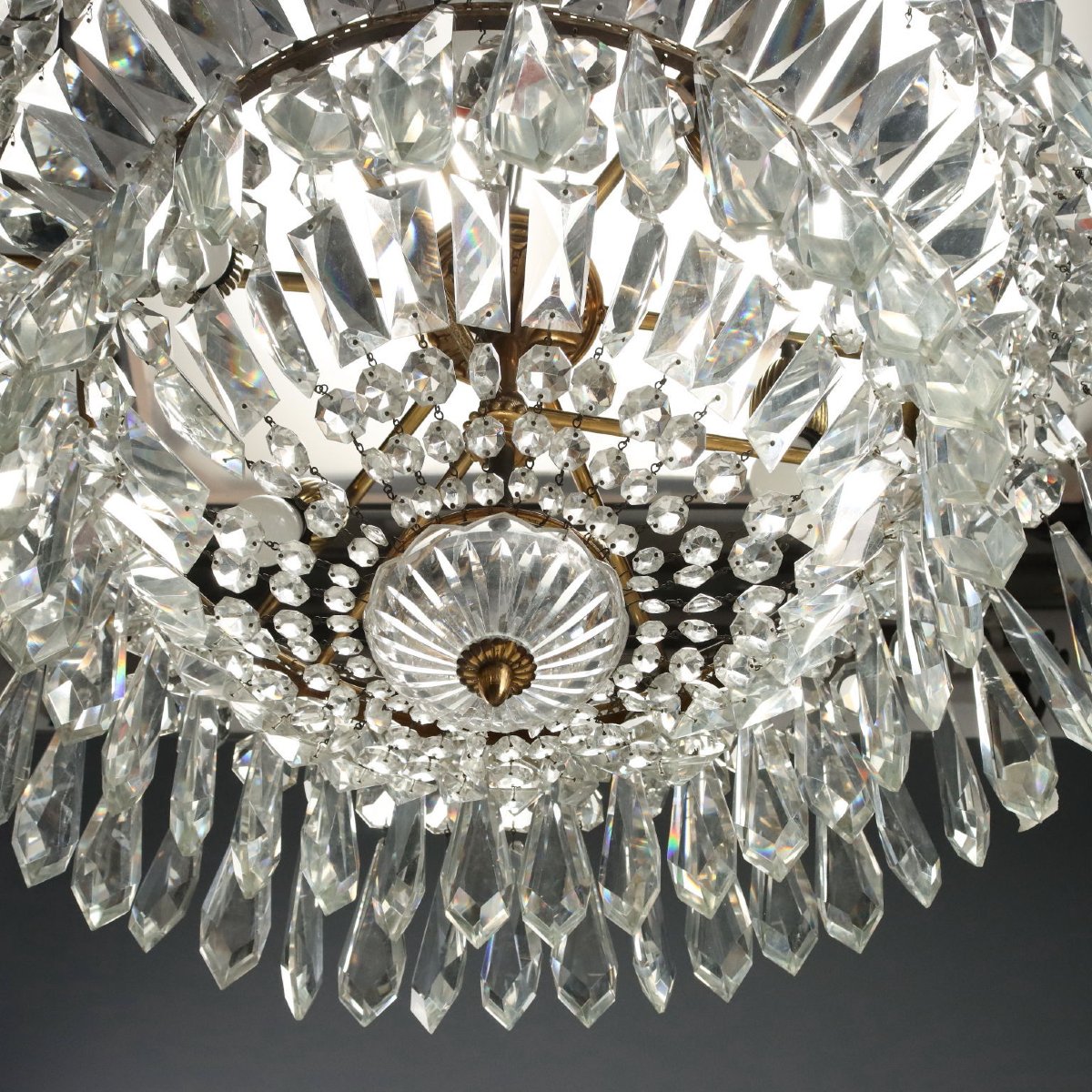 Lampadario Stile Impero Italia Metà XX Secolo-photo-6