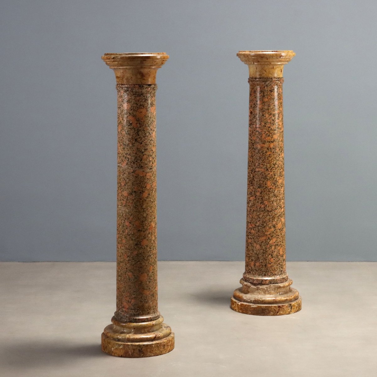 Colonne in Marmo Breccia e Granito - Italia XIX Secolo Italia XIX Secolo