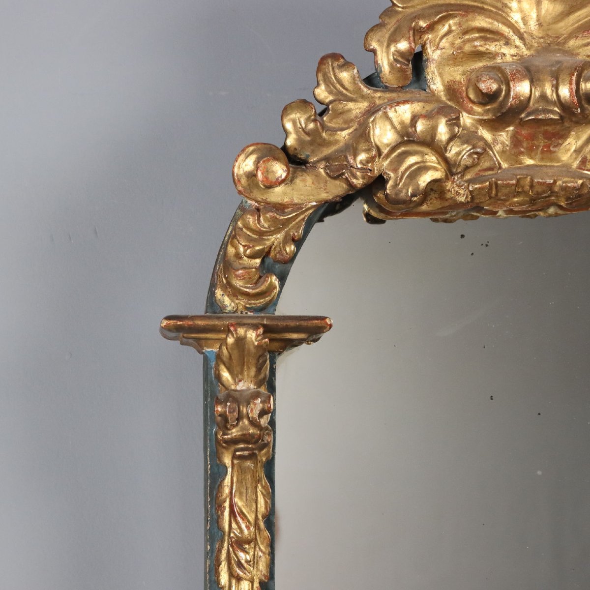 Specchiera in Legno Intagliato e Dorato - Italia XIX Secolo Italia Metà XIX Secolo-photo-1