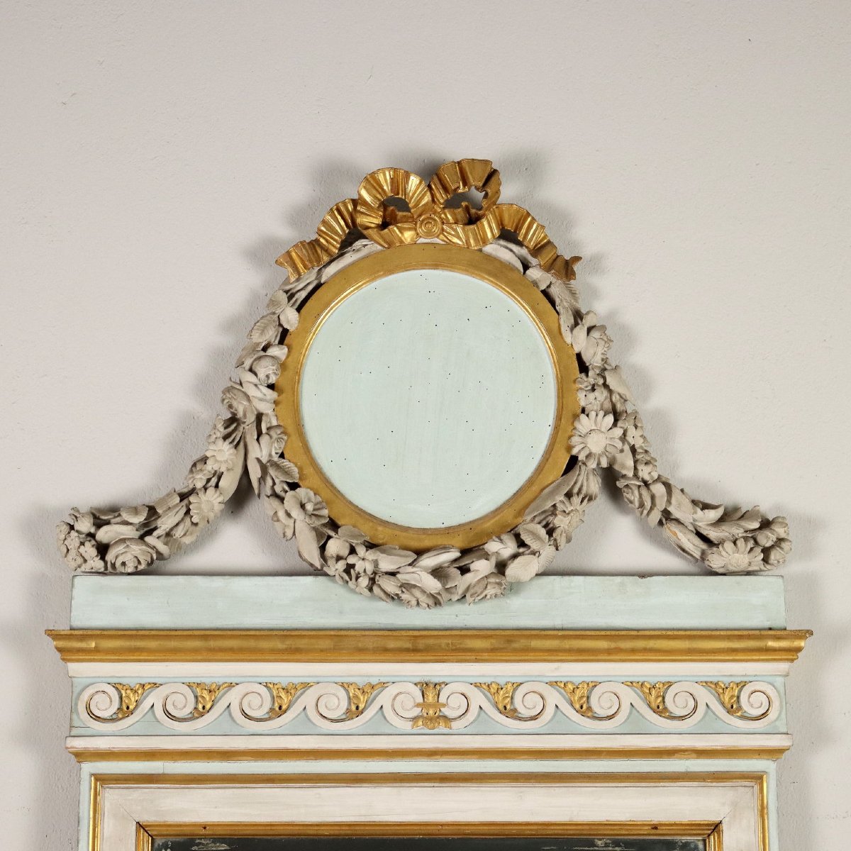 Specchiera Neoclassica Laccata Lombardia Italia Ultimo Quarto XVIII Secolo-photo-6
