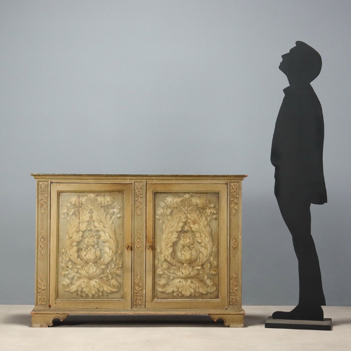 Credenza in Stile Barocco in Abete e Pioppo Italia, fine XIX Secolo-photo-2