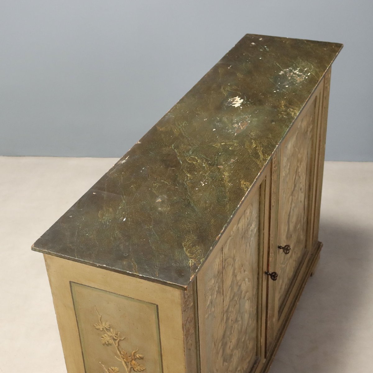 Credenza in Stile Barocco in Abete e Pioppo Italia, fine XIX Secolo-photo-3