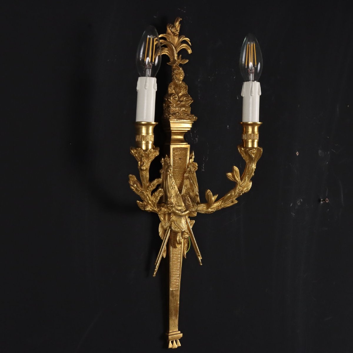 Coppia di Applique in Stile Neoclassico Italia XX secolo-photo-2