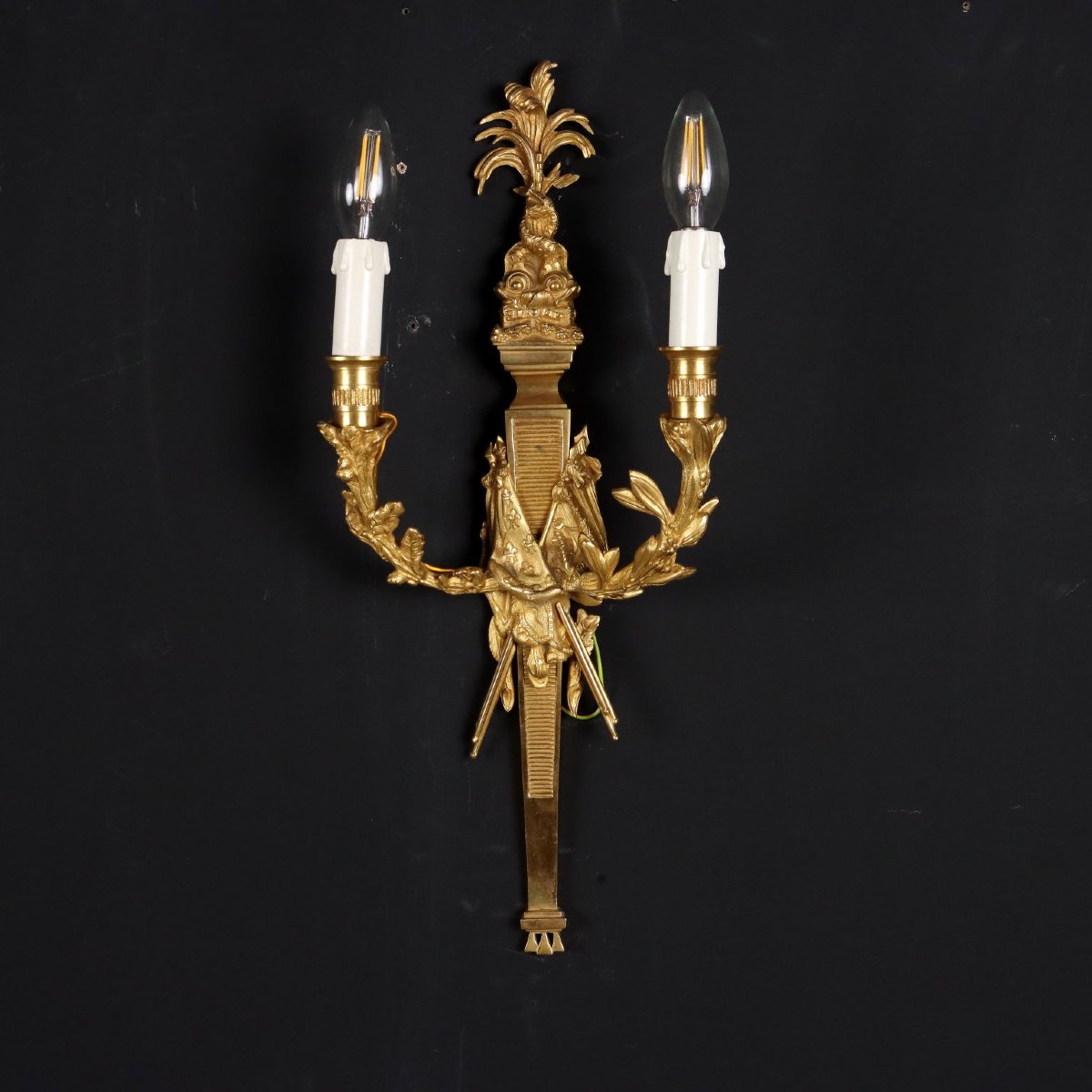 Coppia di Applique in Stile Neoclassico Italia XX secolo-photo-1