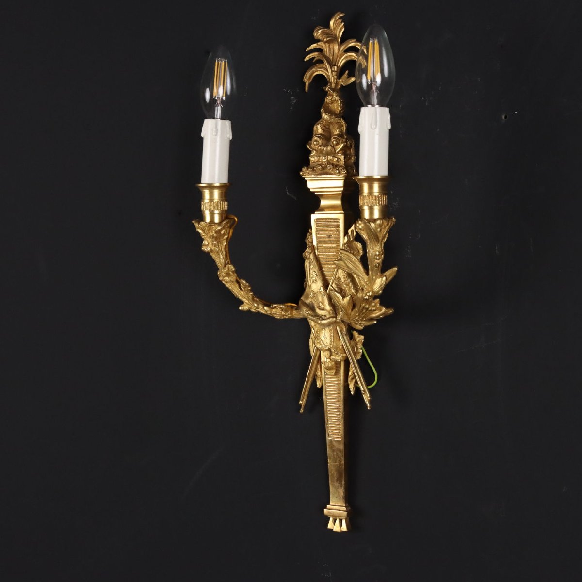 Coppia di Applique in Stile Neoclassico Italia XX secolo-photo-5